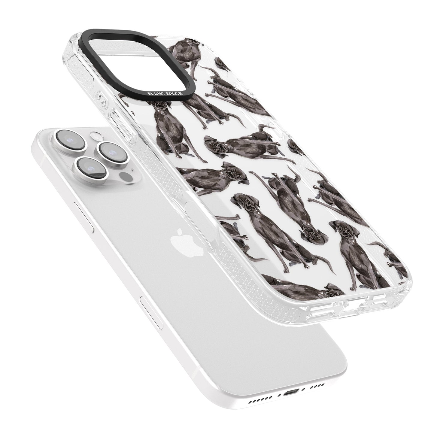 Black Labrador Watercolor Pattern