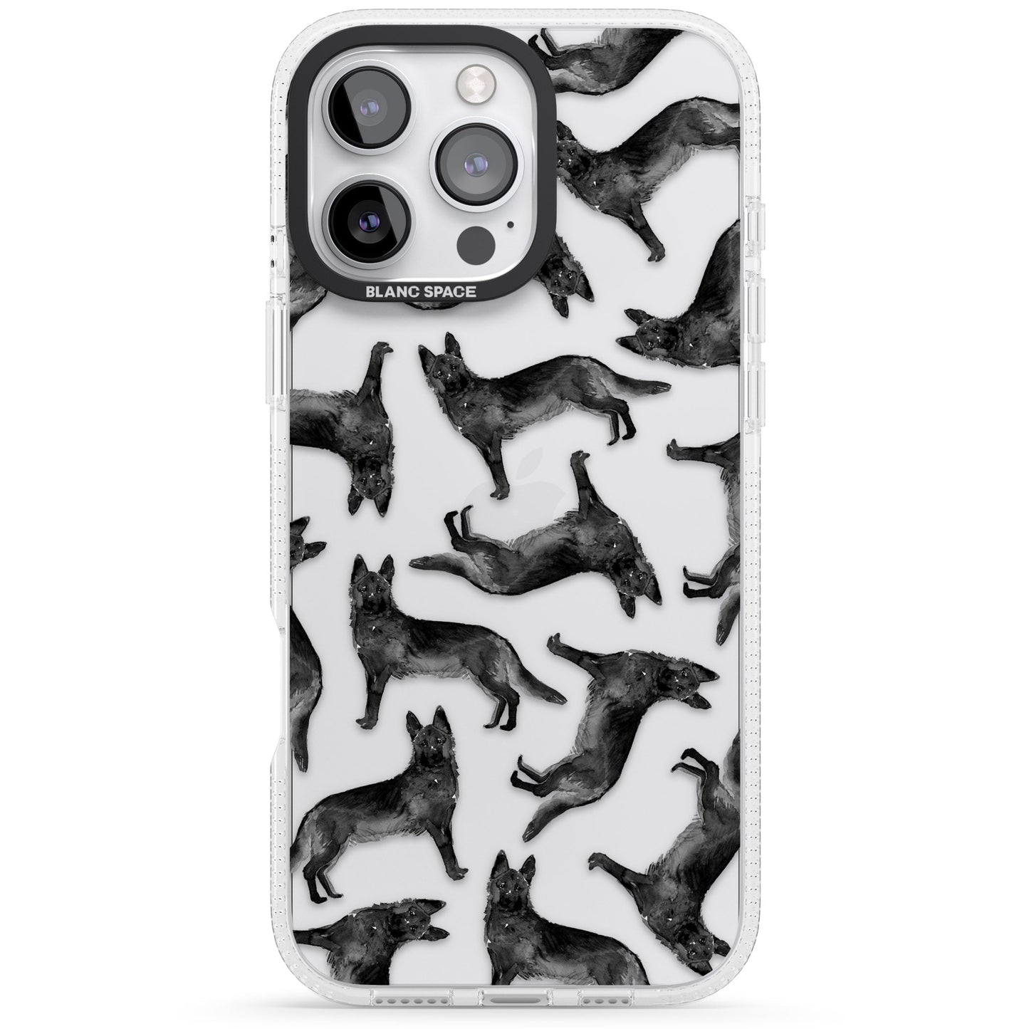 German Shepherd Pattern Black