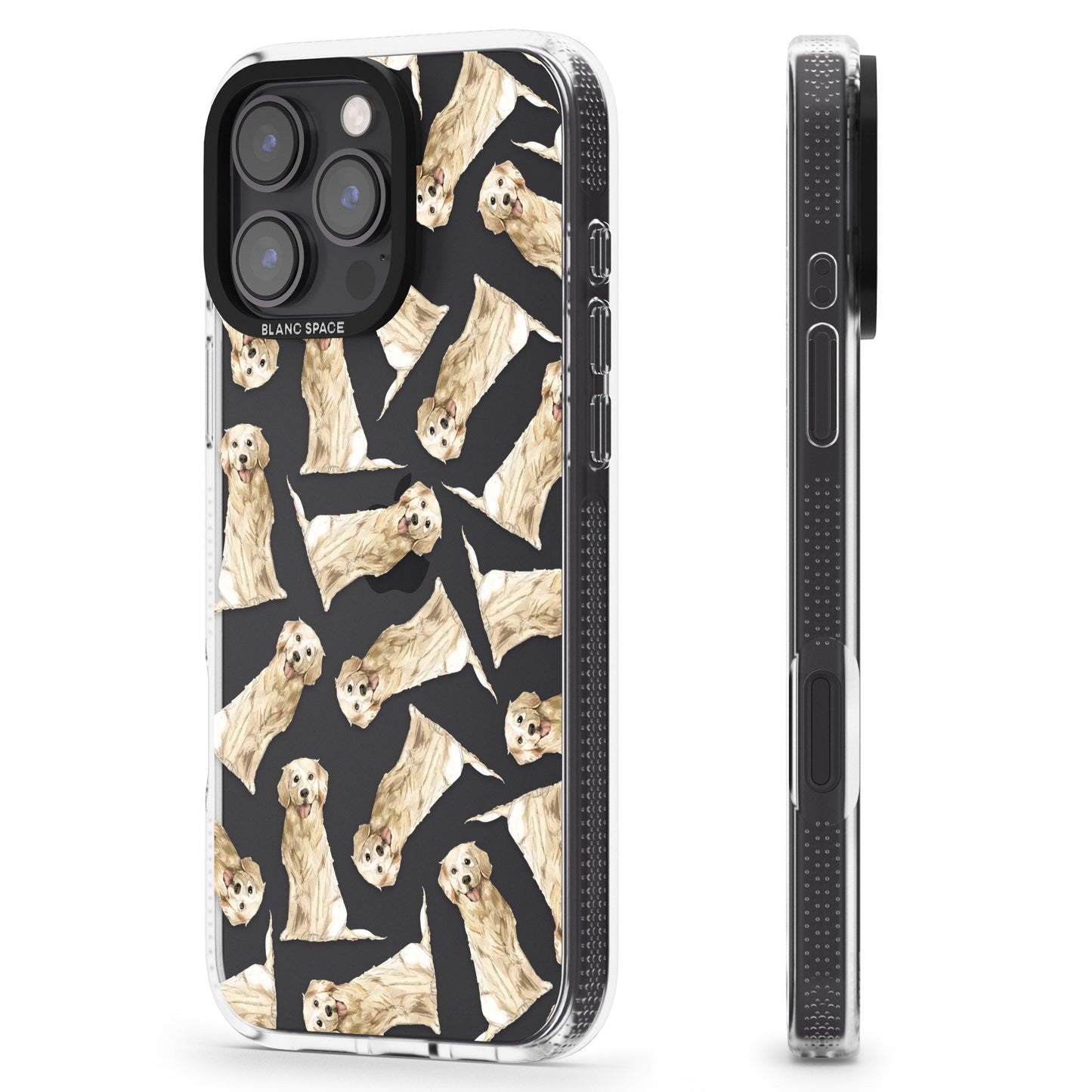 Motif aquarelle de Golden Retriever