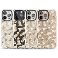 Motif aquarelle de Golden Retriever