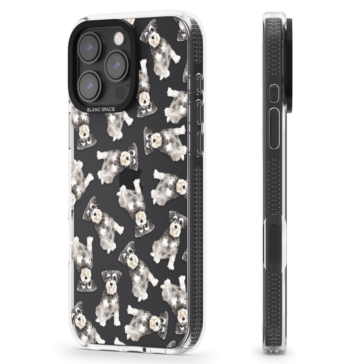 Aquarellzeichnung eines Zwergschnauzers