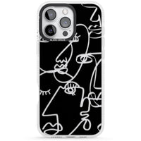 Abstract Line Art Clear Black