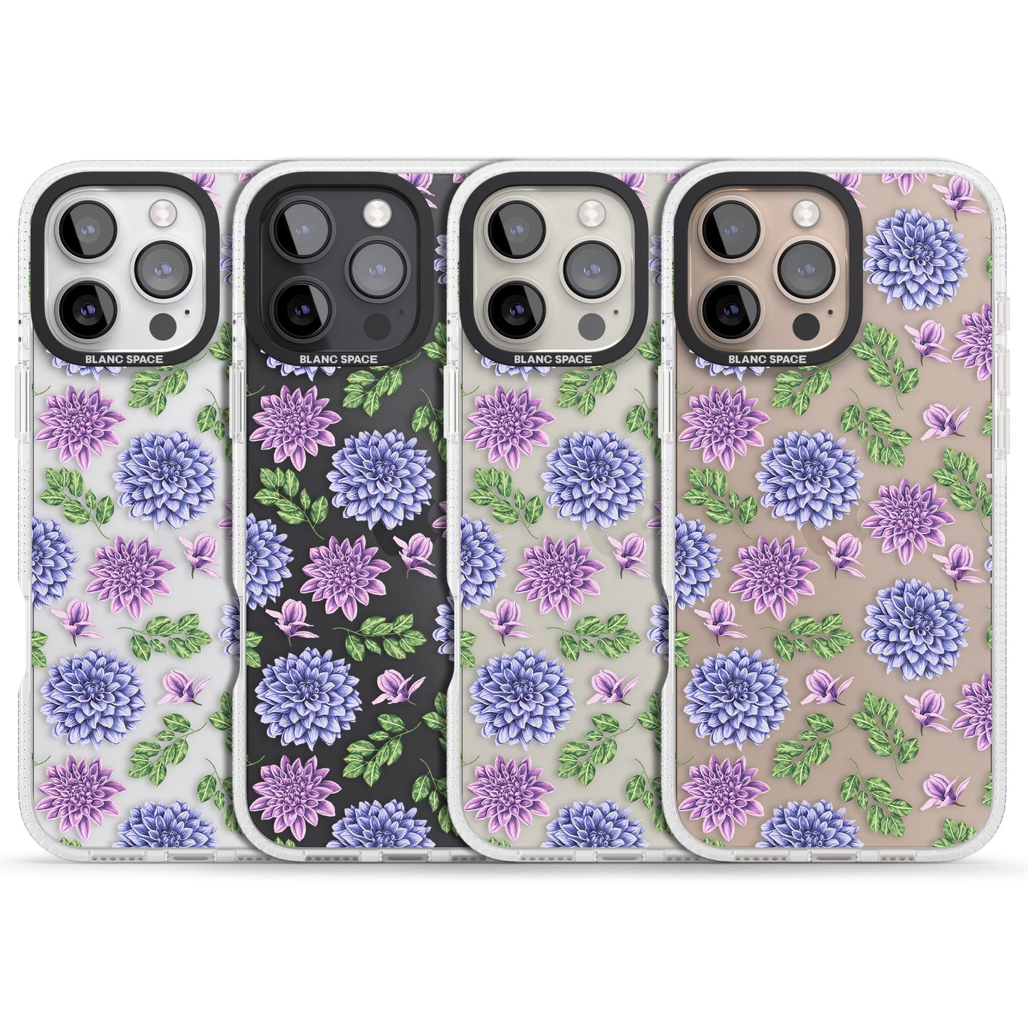 Purple Dahlias Floral