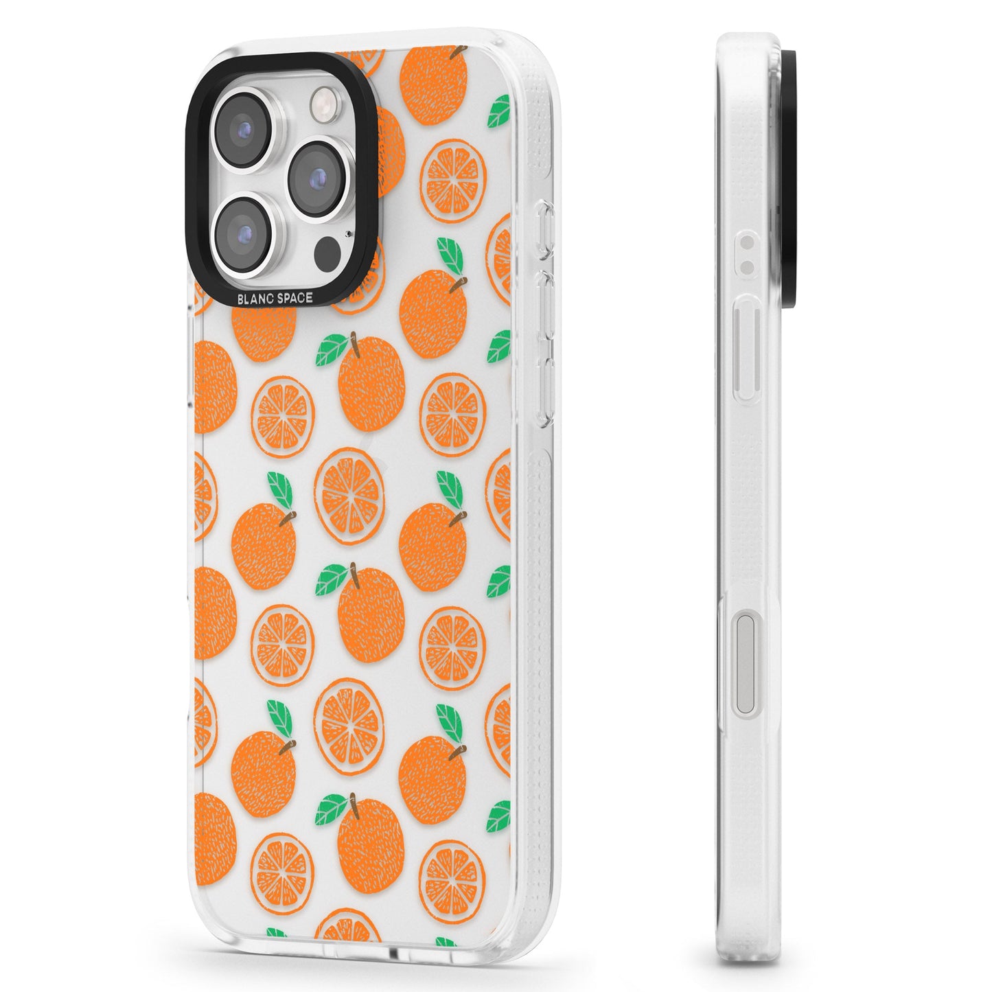 Orangefarbenes Muster