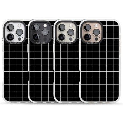Minimalist Grid Pattern Black
