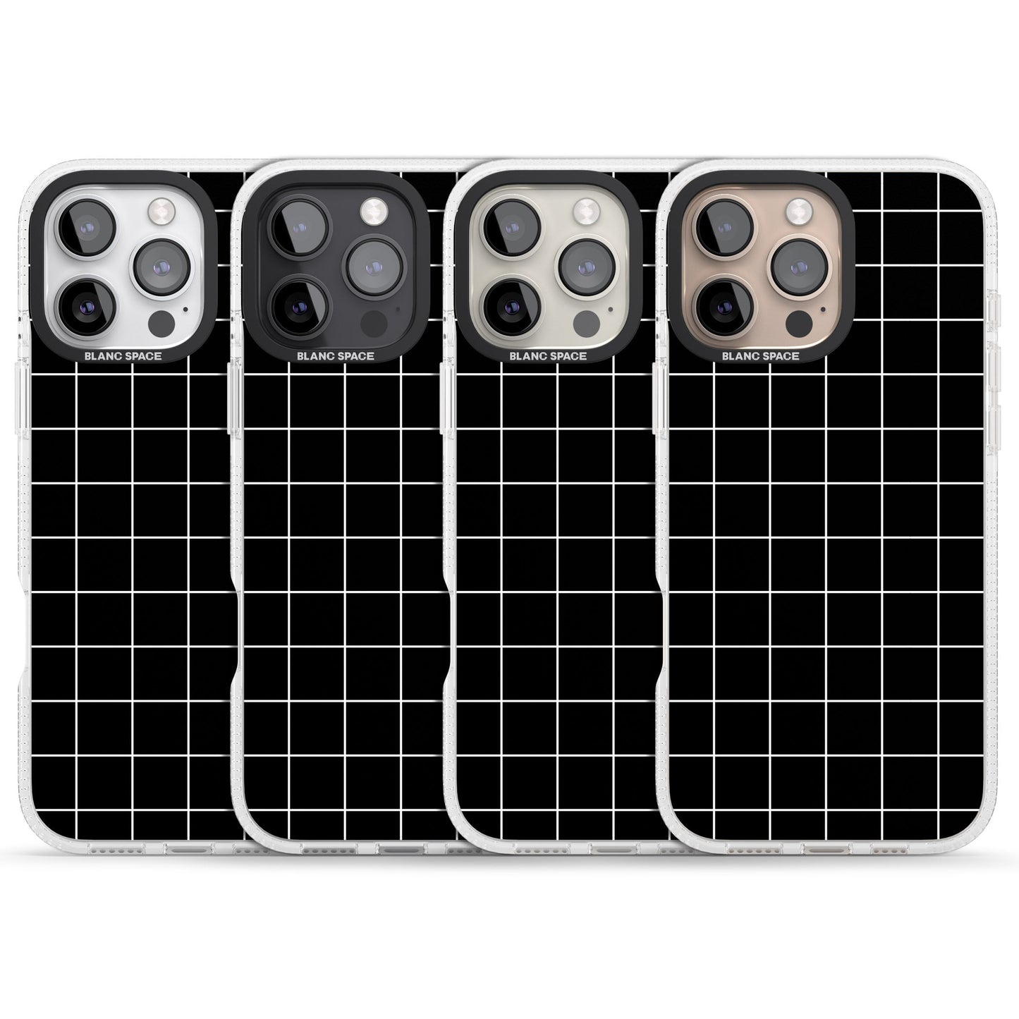 Minimalist Grid Pattern Black