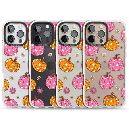 Motif de citrouilles Fleurs et Étoiles