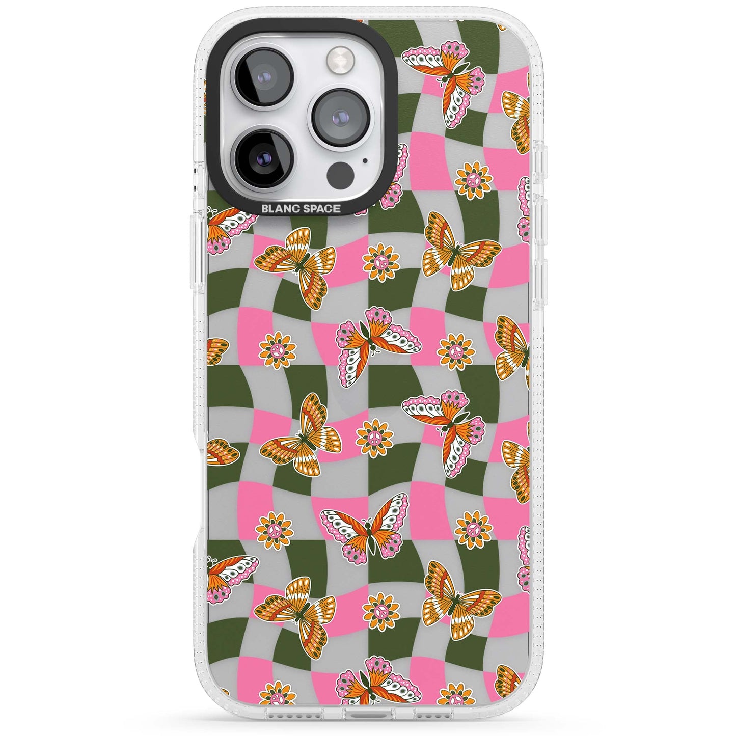 Wavy Butterfly Checked Pattern