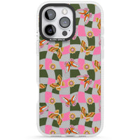 Wavy Butterfly Checked Pattern