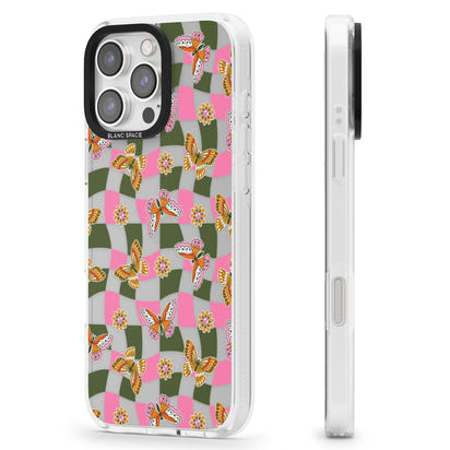 Wavy Butterfly Checked Pattern