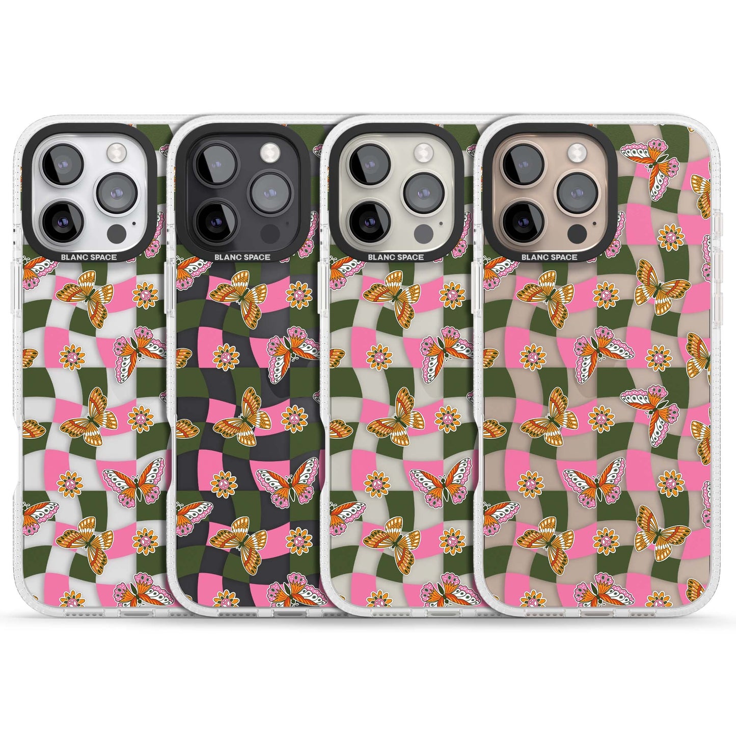 Wavy Butterfly Checked Pattern