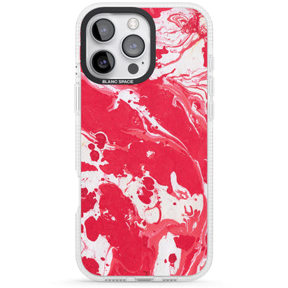 Red & White Marbled