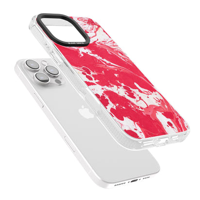 Red & White Marbled