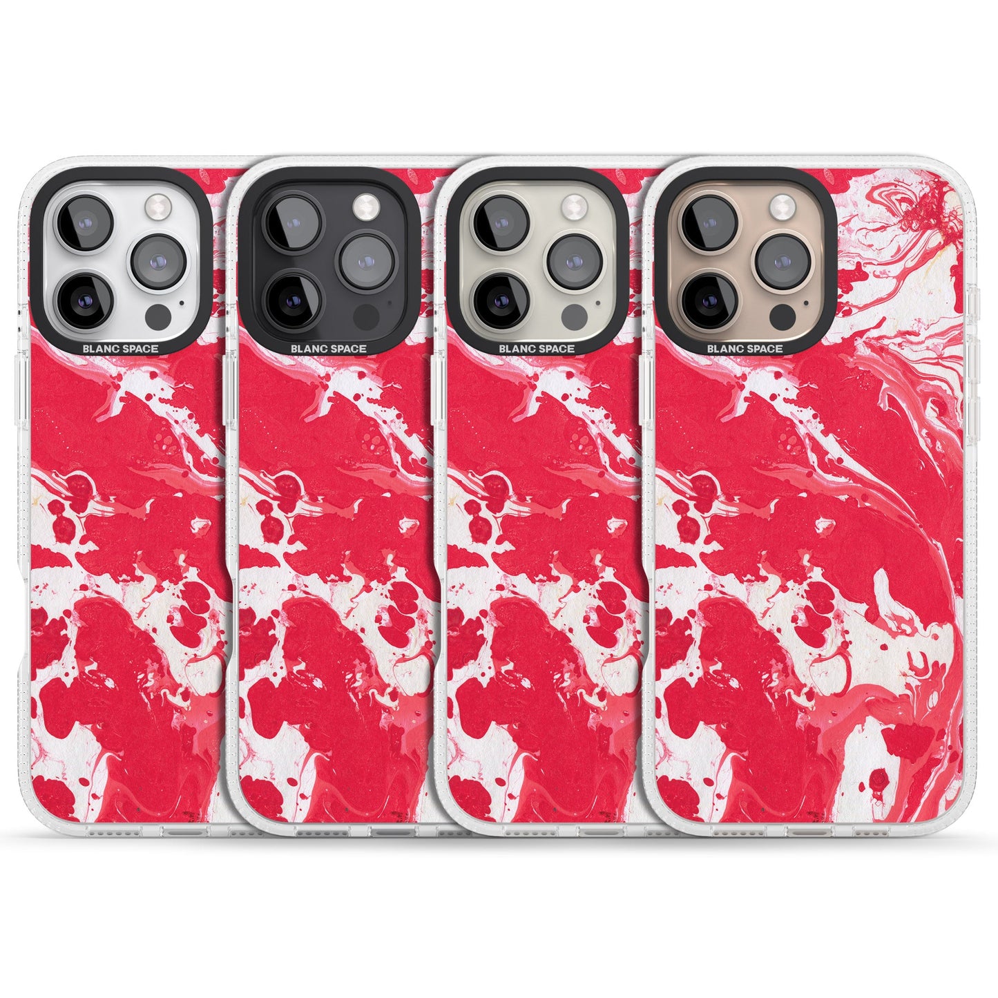 Red & White Marbled