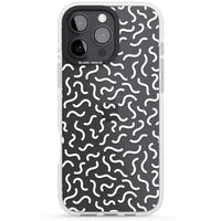 Schwarz-weißes Wellenmuster