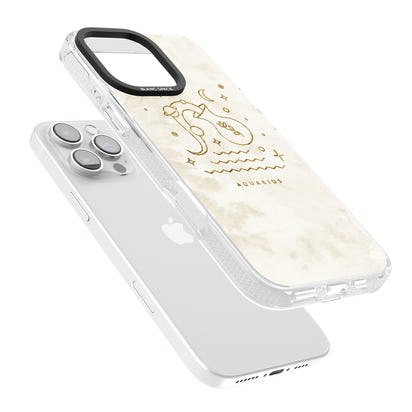 Goldenes Emblem des Wassermanns