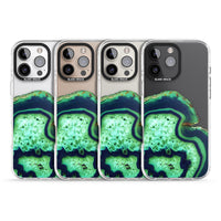 Tranche d'agate émeraude