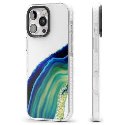 Grüne und blaue Smaragd-Geode