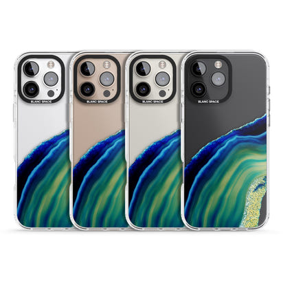 Grüne und blaue Smaragd-Geode