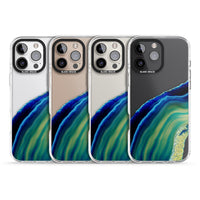 Grüne und blaue Smaragd-Geode