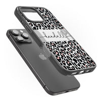 Personalised Cursive Leopard Spots