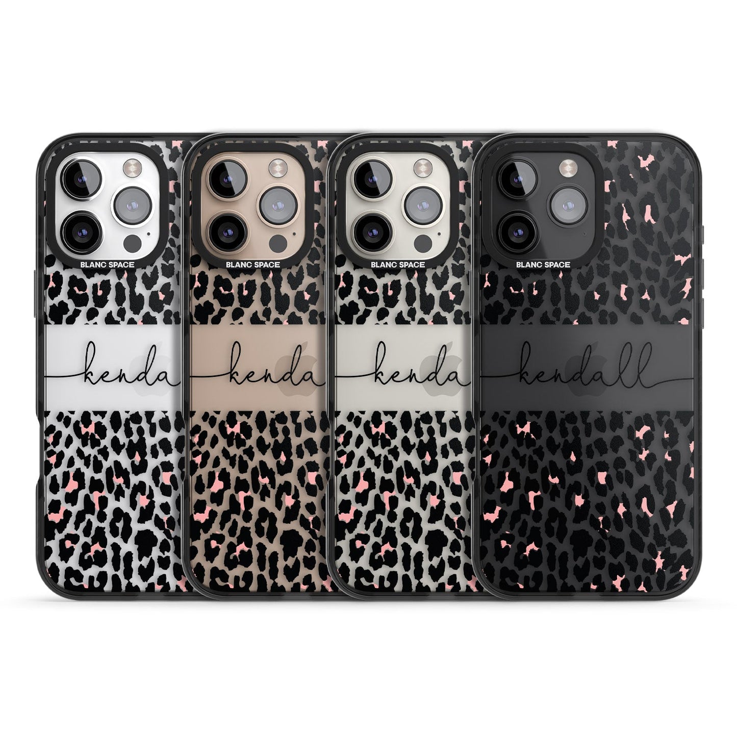 Personalised Cursive Leopard Spots