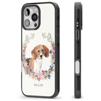 Personalised Beagle Floral Portrait