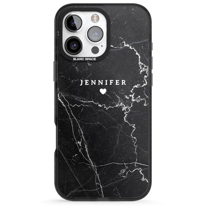Personalised Black Marble
