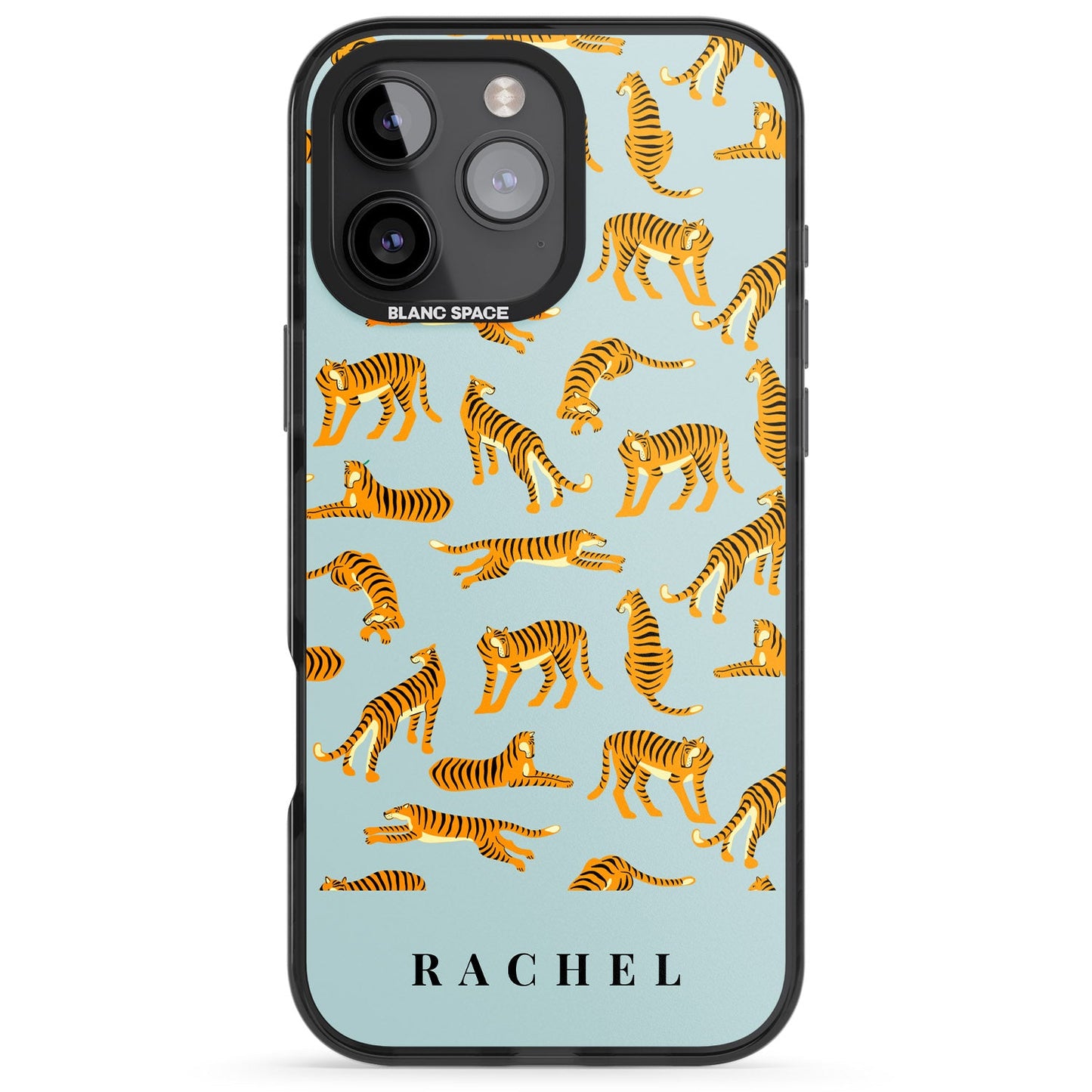 Personalised Turquoise Tiger Pattern
