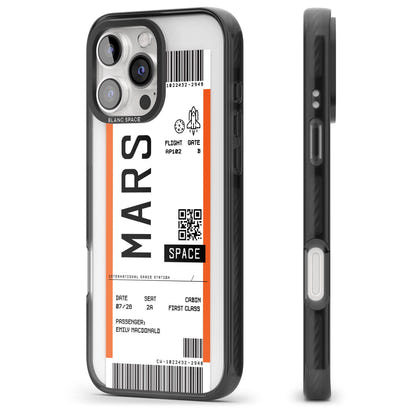 Personalised Mars Travel Ticket