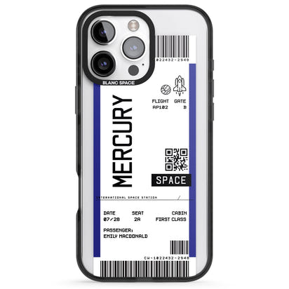 Personalised Mercury Travel Ticket