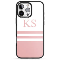 Personalised Pink Stripes & Initials