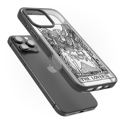 Personalisierte Tarotkarte „Die Liebenden“ (Transparent)