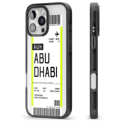 Personalised Abu Dhabi Boarding Pass