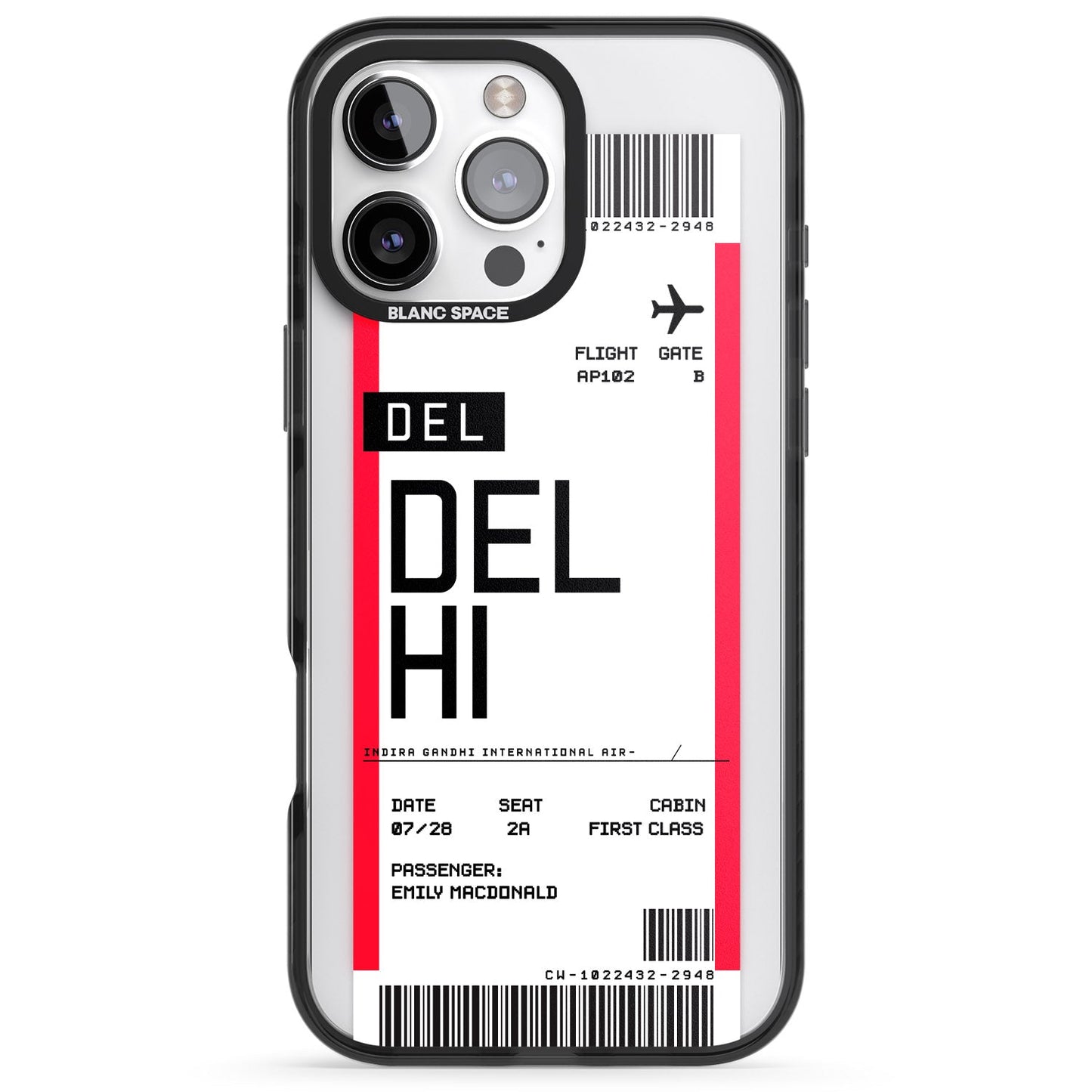 Personalised Delhi Boarding Pass