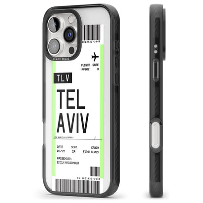 Personalisierte Bordkarte für Tel Aviv