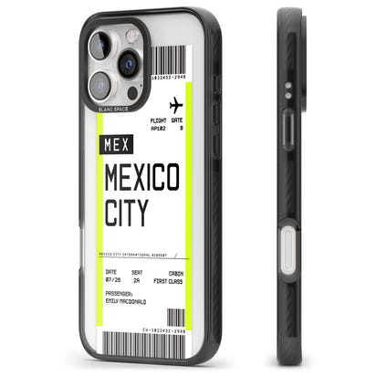 Carte d'embarquement personnalisée pour Mexico