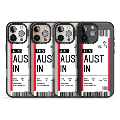 Personalised Austin Boarding Pass
