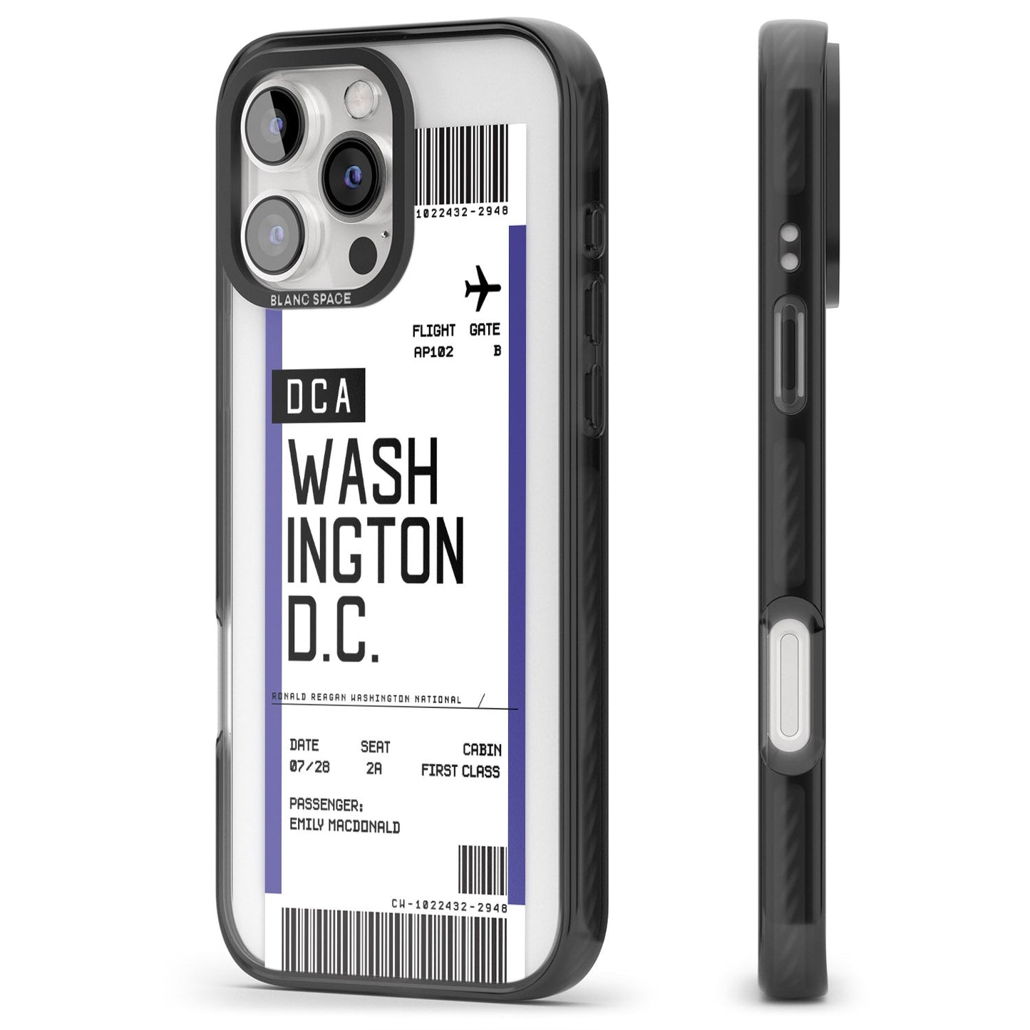 Personalised Washington D.C. Boarding Pass