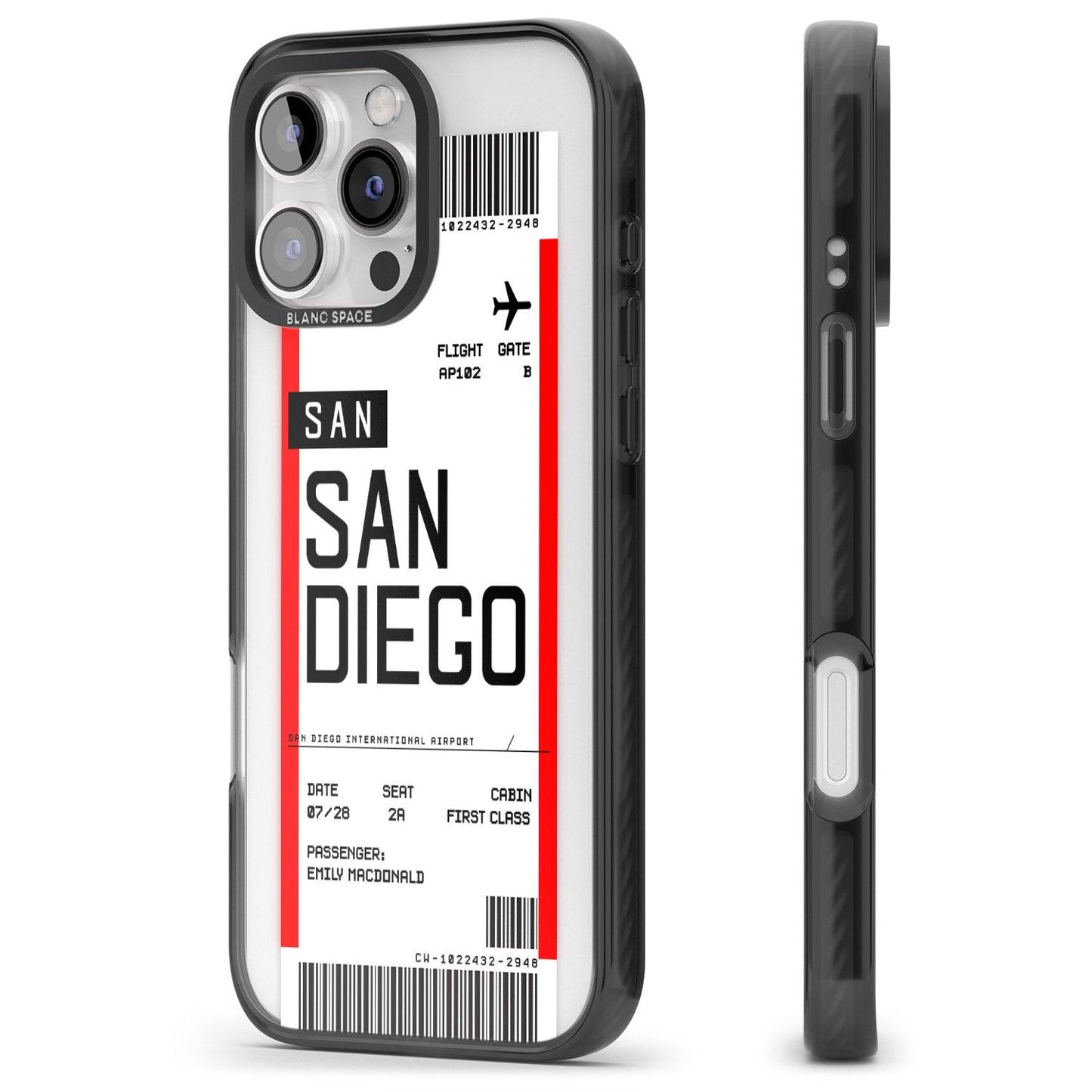 Personalised San Diego Boarding Pass