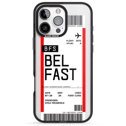 Personalised Belfast Boarding Pass