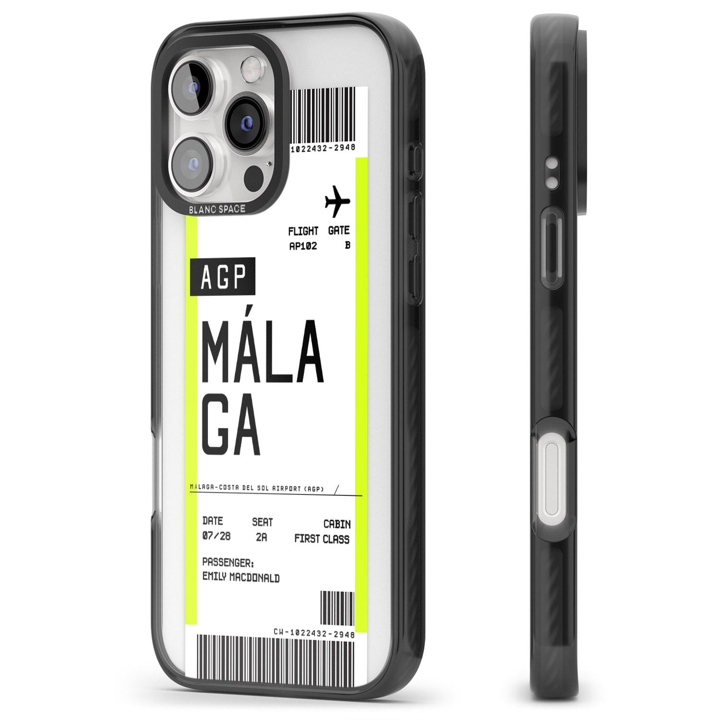 Personalised Málaga Boarding Pass