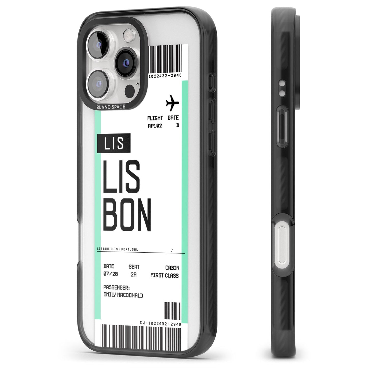 Personalised Lisbon Boarding Pass