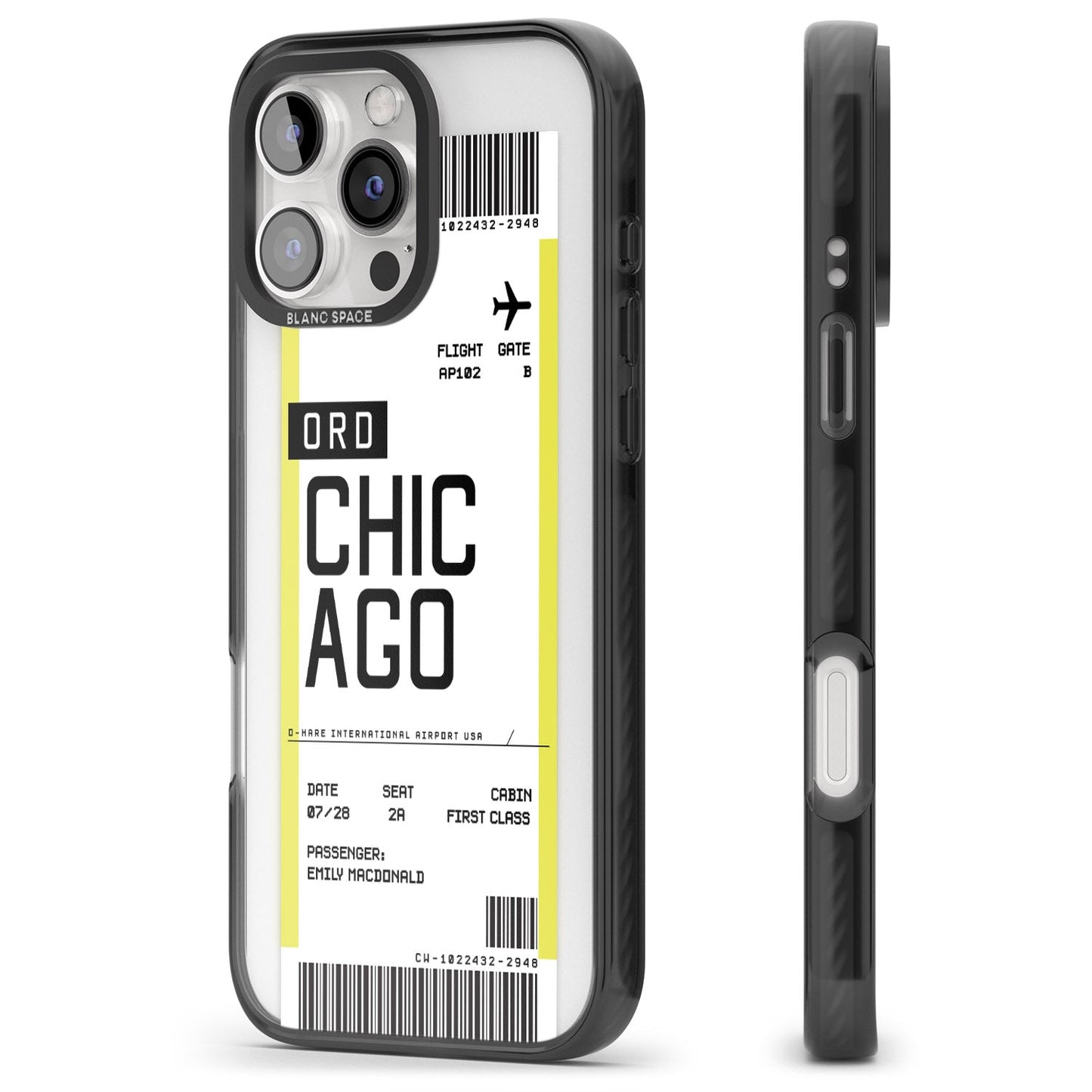 Personalised Chicago Boarding Pass