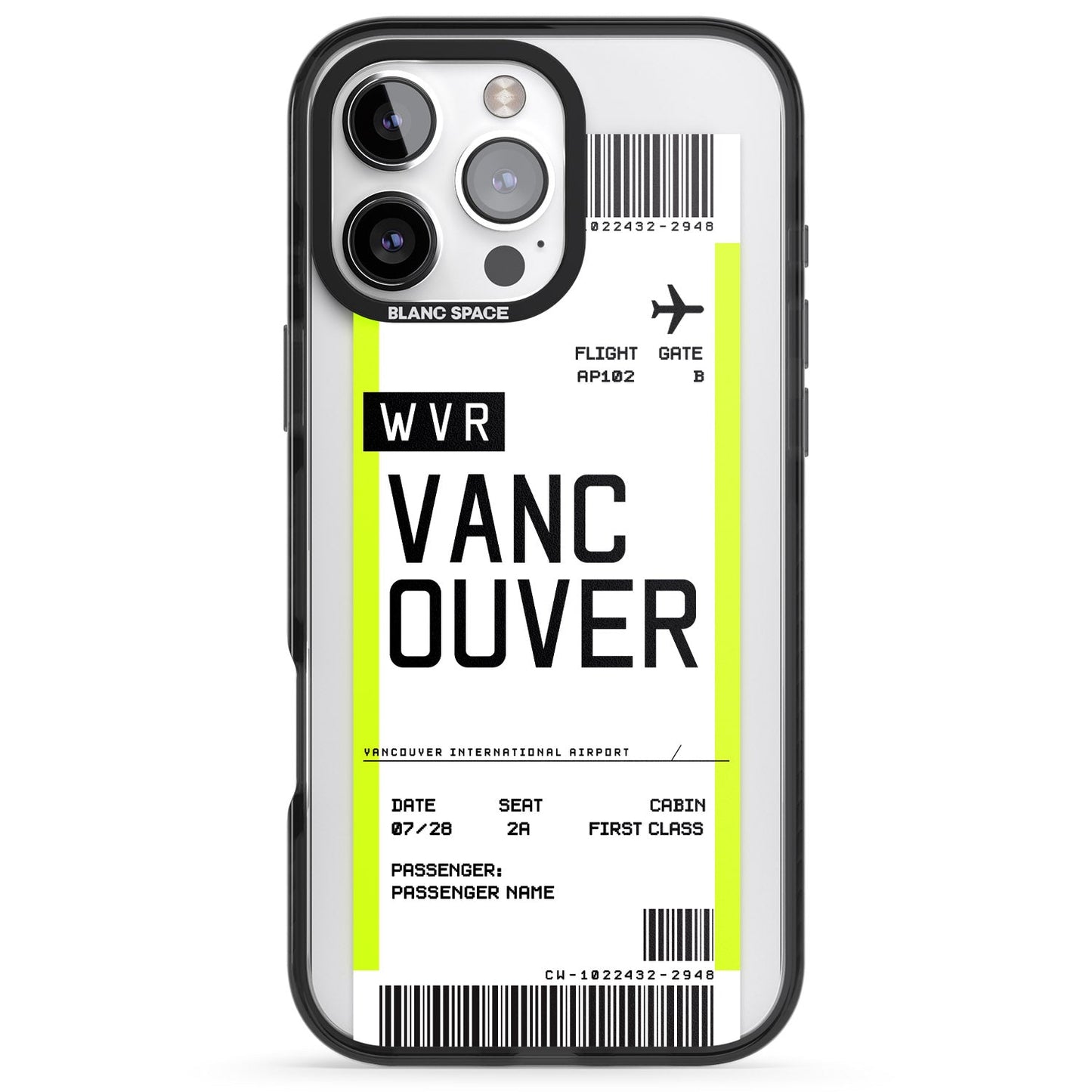 Personalised Vancouver Boarding Pass