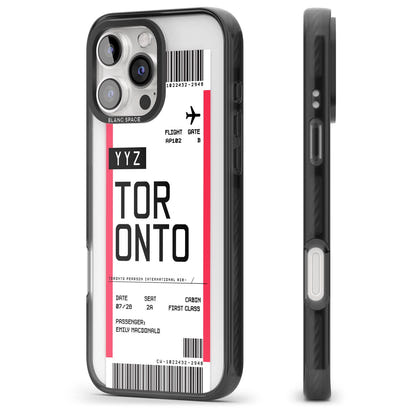 Personalised Toronto Boarding Pass