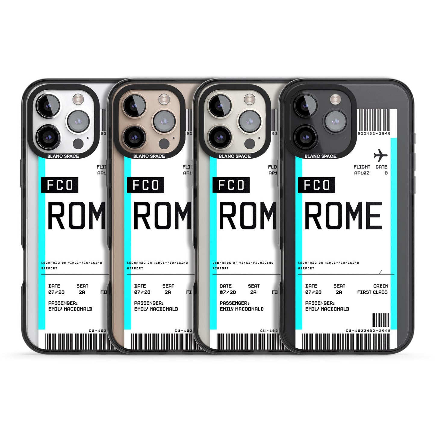 Personalised Rome Boarding Pass