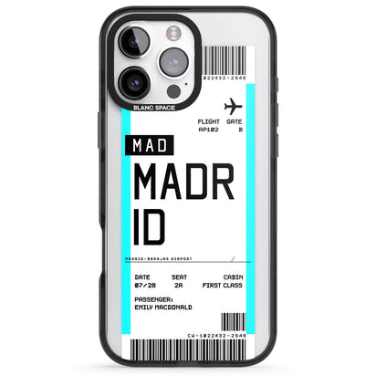 Personalised Madrid Boarding Pass