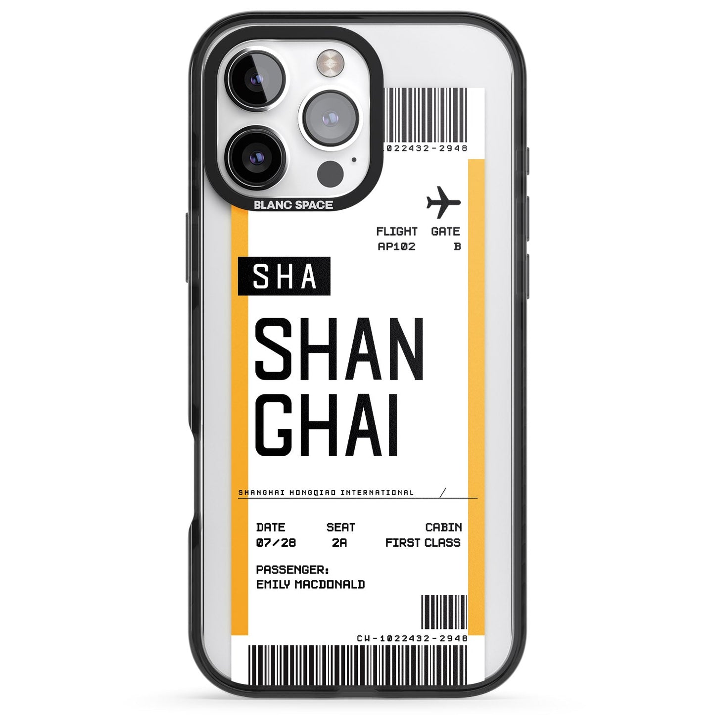 Personalised Shanghai Boarding Pass