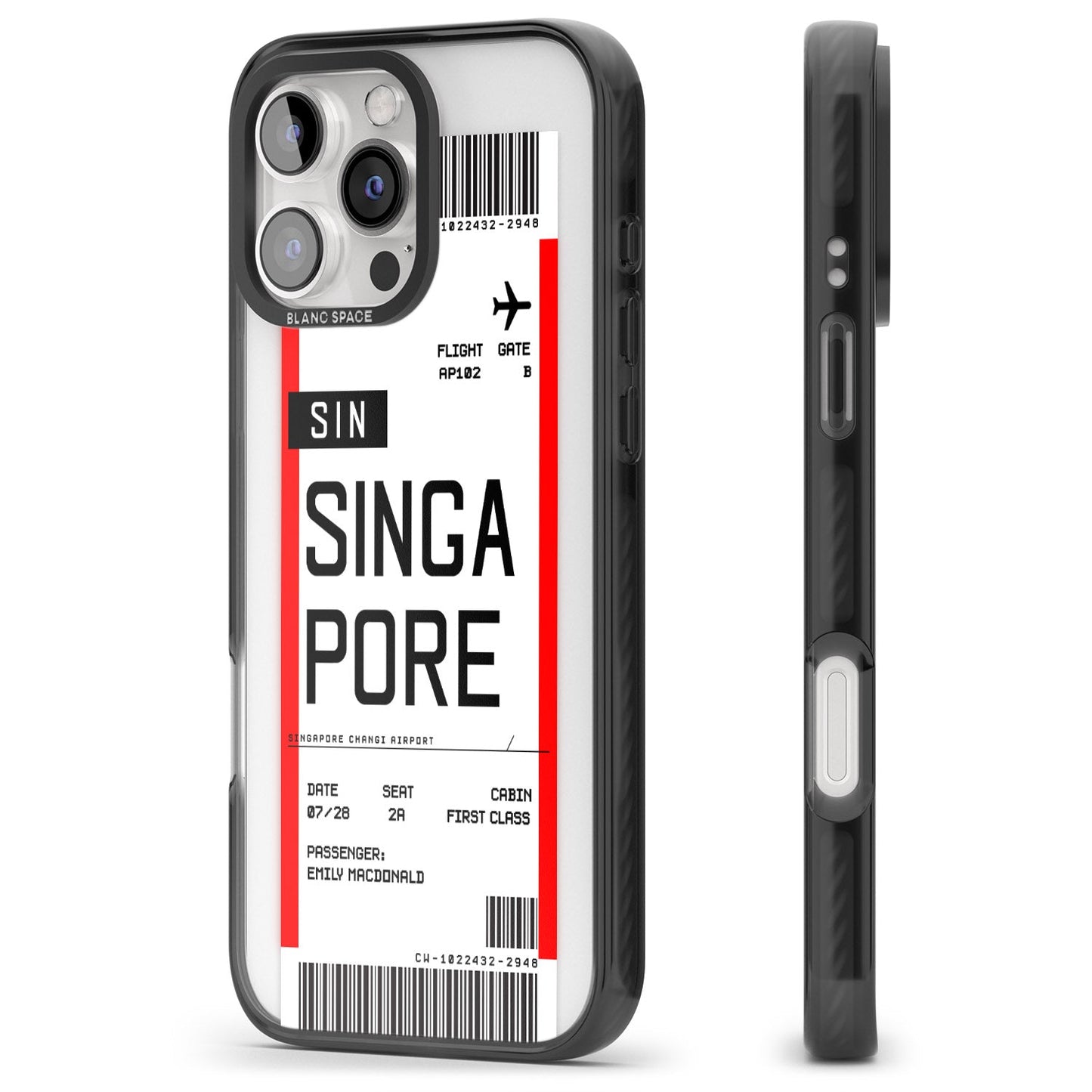 Personalised Singapore Boarding Pass